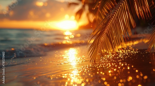 The warm embrace of the tropical sun, enveloping everything in its golden glow.
