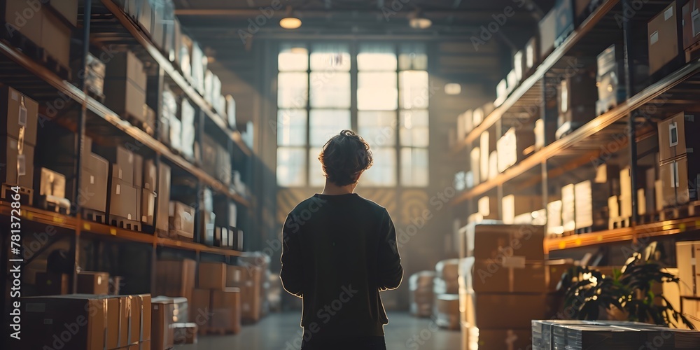 Young Entrepreneur Opening a Logistics Startup Embracing the Spirit of Innovation in the Industry Young Entrepreneur Opening a Logistics Startup Embracing the Spirit of Innovation in the Industry