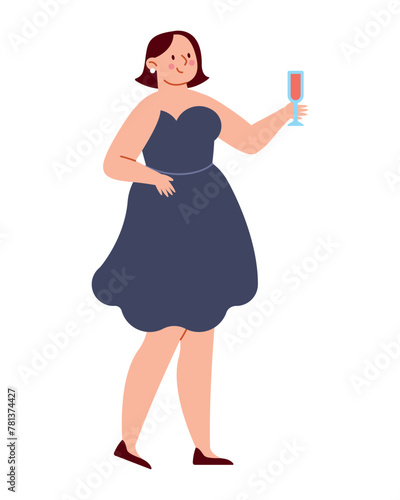 stag party celebrating woman