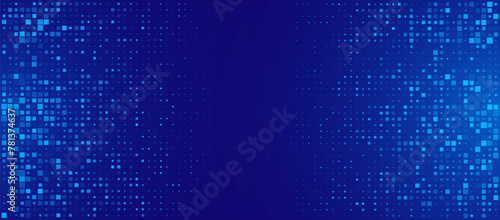 Abstract Finance Digital Business Background. Fintech Technology or Science Research Presentation Backdrop. Digital Crypto Business Vector Illustration.