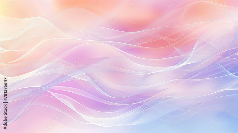 Abstract background with soft pastel waves gradient colors Abstract background with soft pastel waves gradient colors