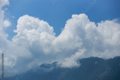summer blue sky cloud gradient light white background.beauty bright cloud cover in the sun calm cler winter air background.