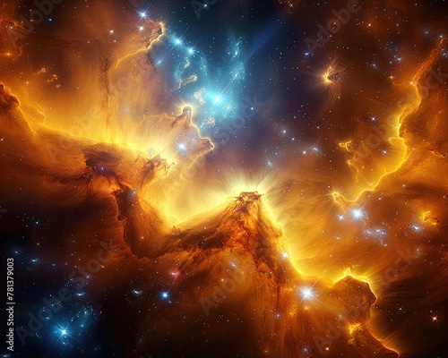 Space nebula scene