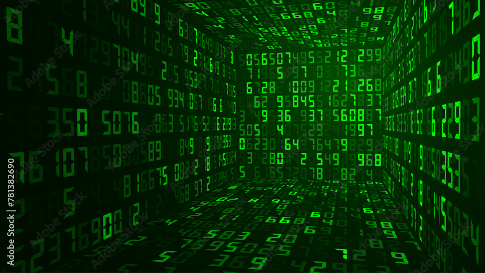 Big Data 3D Cube in Matrix Style. Quantum Computer CPU Core Code Concept Background. 3D Blockchain Cube Blocks Concept. Data Sorting. Artificial Intelligence HUD Design Element. Vector Illustration. Big Data 3D Cube in Matrix Style. Quantum Computer CPU Core Code Concept Background. 3D Blockchain Cube Blocks Concept. Data Sorting. Artificial Intelligence HUD Design Element. Vector Illustration.