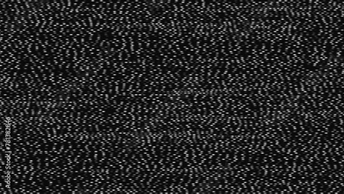 Retro CCTV or VHS Video White Noise Background. Scanlines Vibration Glitch. Video Damage Overlay Texture. Vector Illustration.