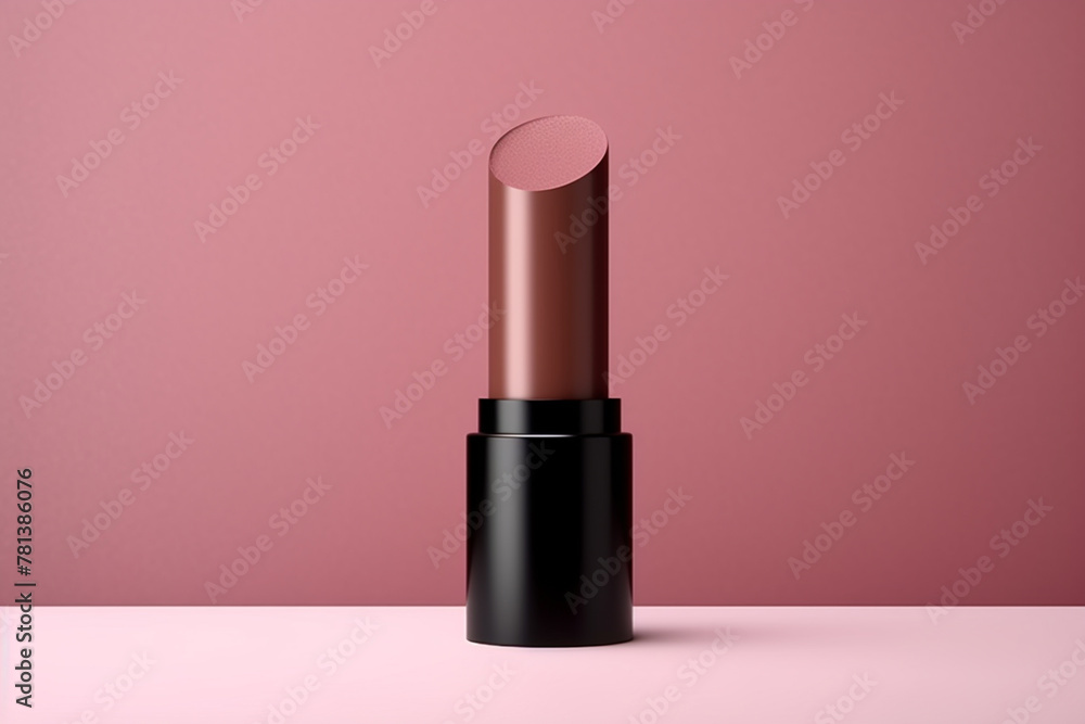 A single shade of lipstick . beauty industry, decorative cosmetics. AI A single shade of lipstick . beauty industry, decorative cosmetics. AI