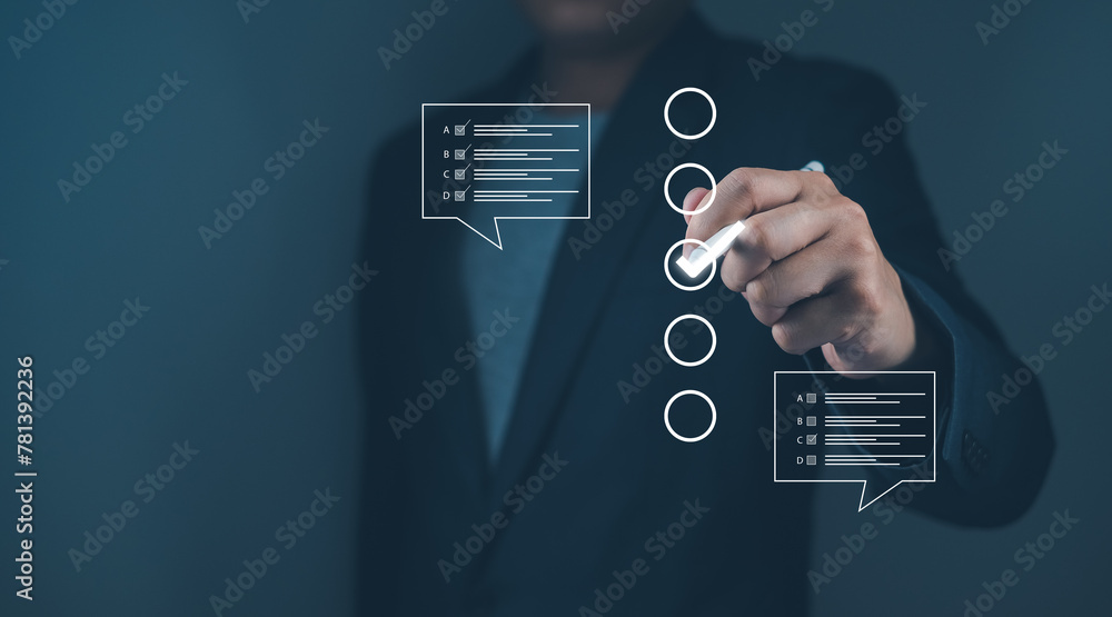 checklist documen Online survey question assessment form digital test ...