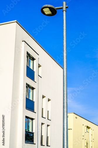 typical facade of an apartment house