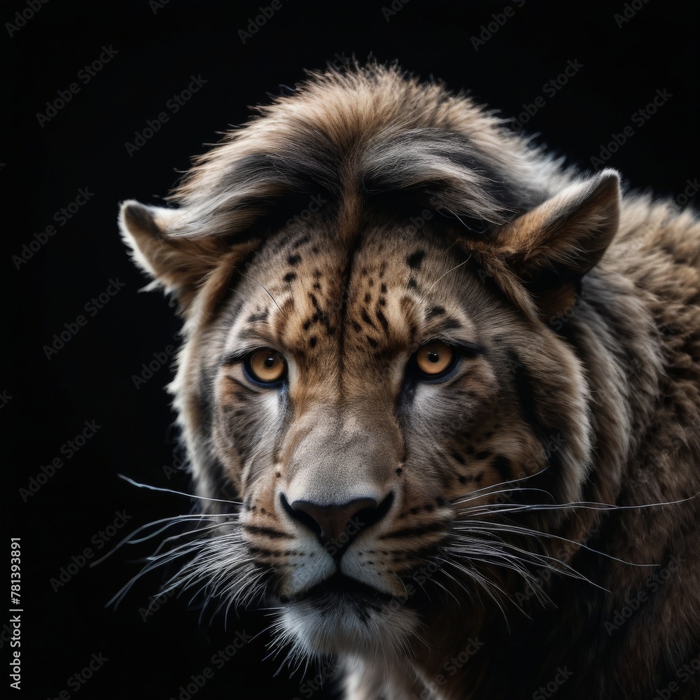 Obraz premium tiger on black