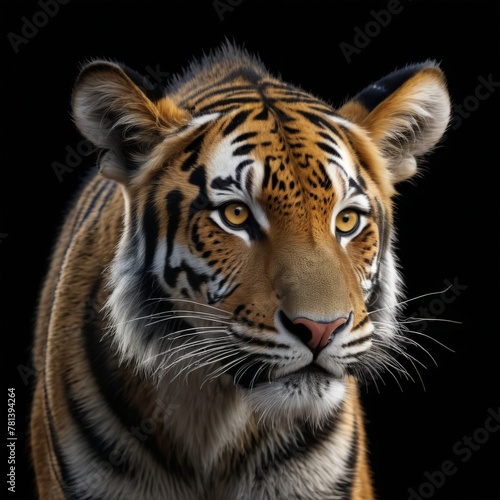 tiger on black © AiDistrict