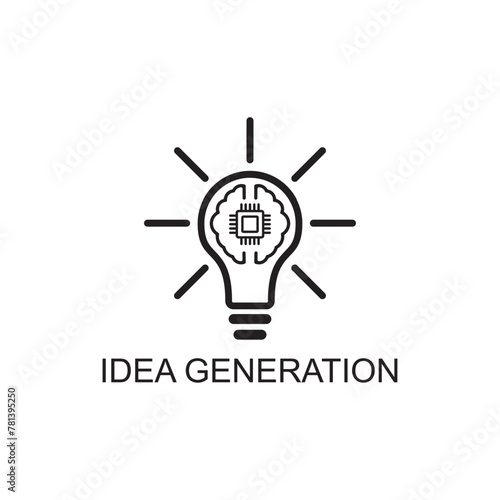 idea generation icon , technology icon