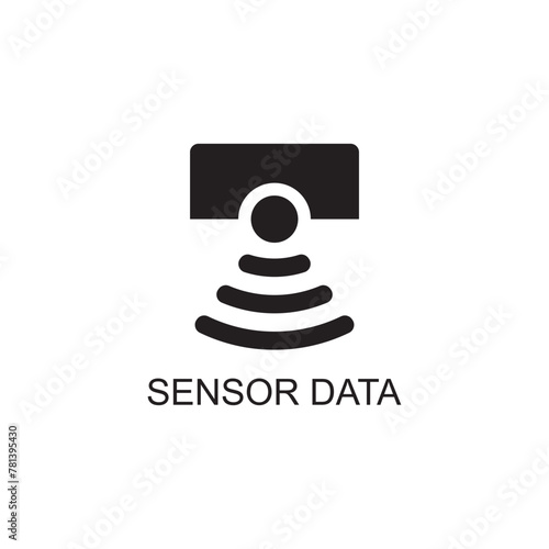 Fototapeta Naklejka Na Ścianę i Meble -  sensor data icon , technology icon
