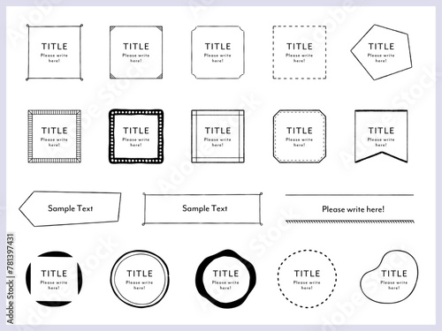 かわいい見出しデザインセット