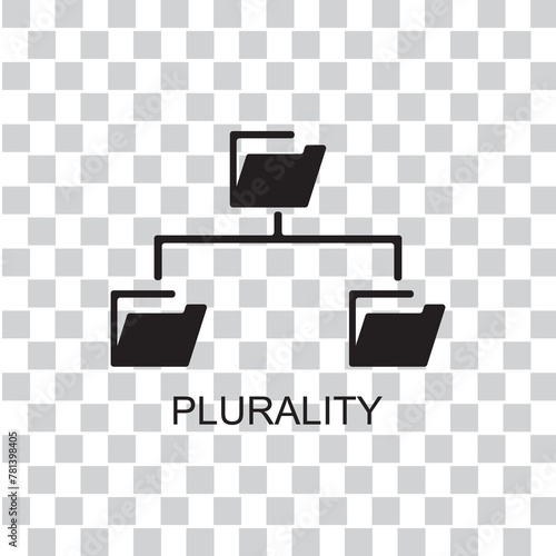 plurality icon , business icon vector photo