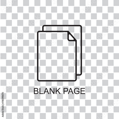 blank page icon , technology icon