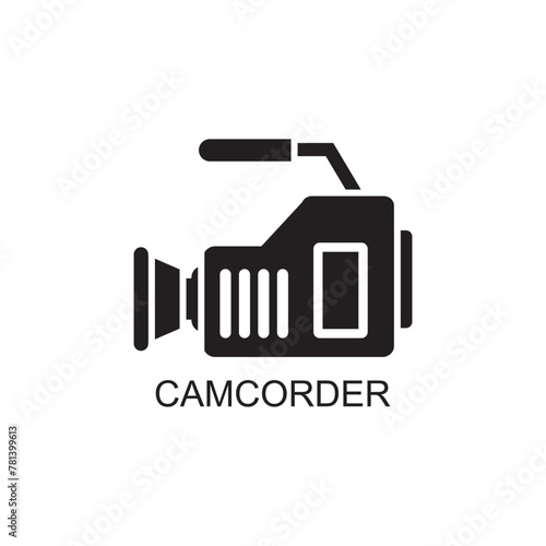 camcoder icon , cinema icon vector photo