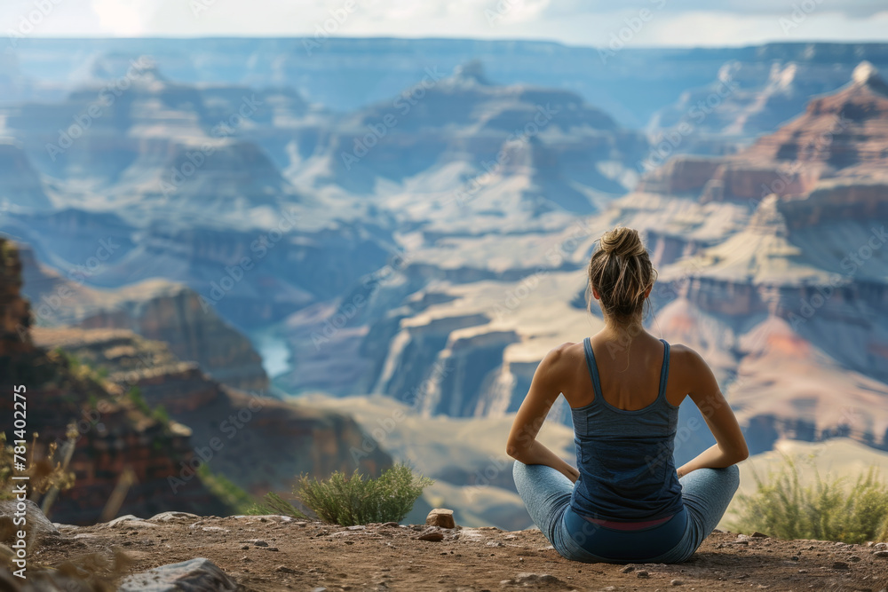 Strengthening Body and Mind, Woman Practicing Pilates Outdoors