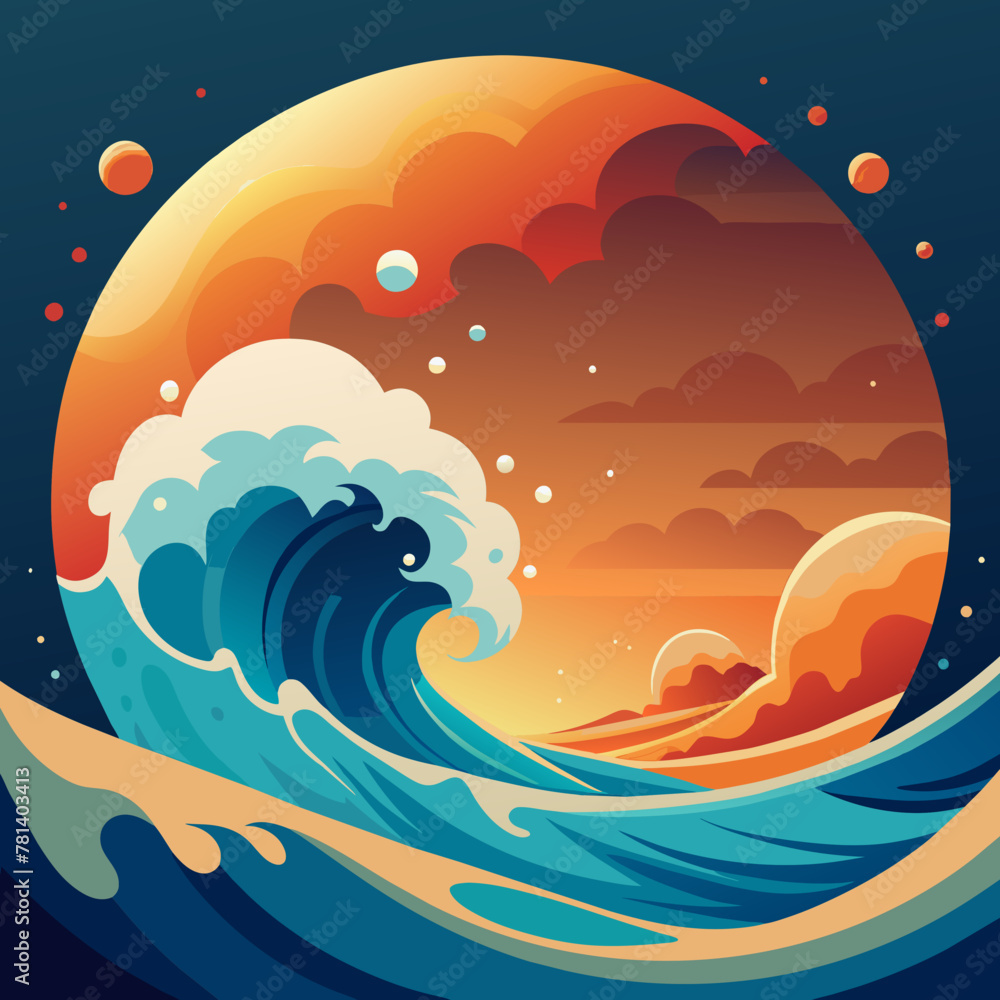 sea and moon sea and moon