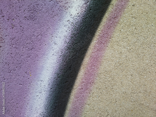Colors over wall exterior texture