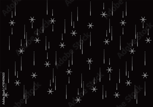 Meteor shower minimal design background