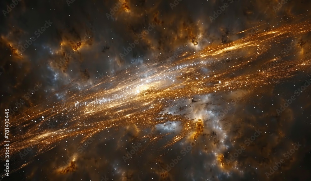 Majestic views of a spiral galaxy ablaze with stars