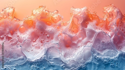 Abstract Soapy Bubble Waves