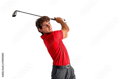 Golfer Swinging Driver transaparent png file