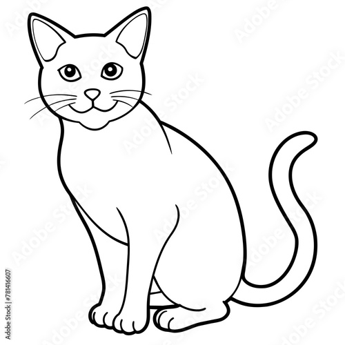 


     Cute cat icon vector illustration.
