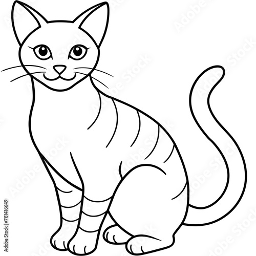 


     Cute cat icon vector illustration.
