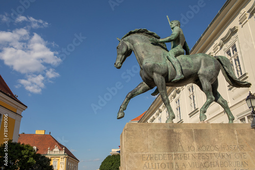 Hussar Monument In The City Of Szekesfehervar