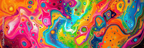 Abstract swirling colors in a liquid art form, resembling psychedelic patterns.