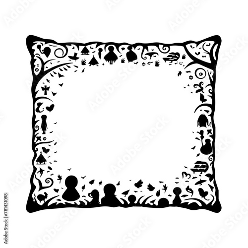 Wallpaper Mural frame, floral, flower, illustration, design, vector, decoration, ornament, vintage, paper, pattern, border, leaf, art, nature, grunge, card, old, plant, scroll, wallpaper, retro, silhouette, decor, an Torontodigital.ca