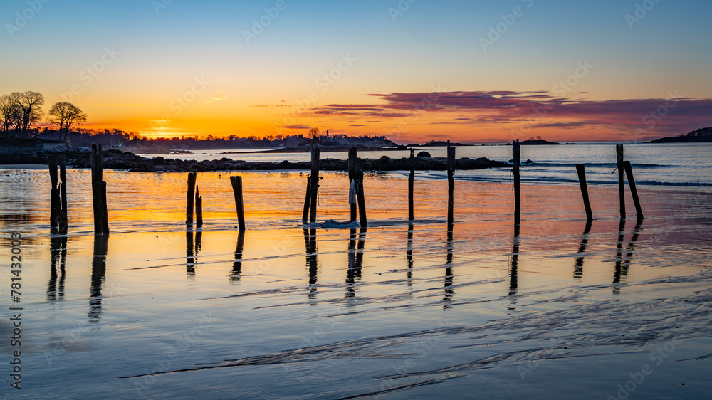 Massachusetts-Beverly Farms-West Beach sunrise