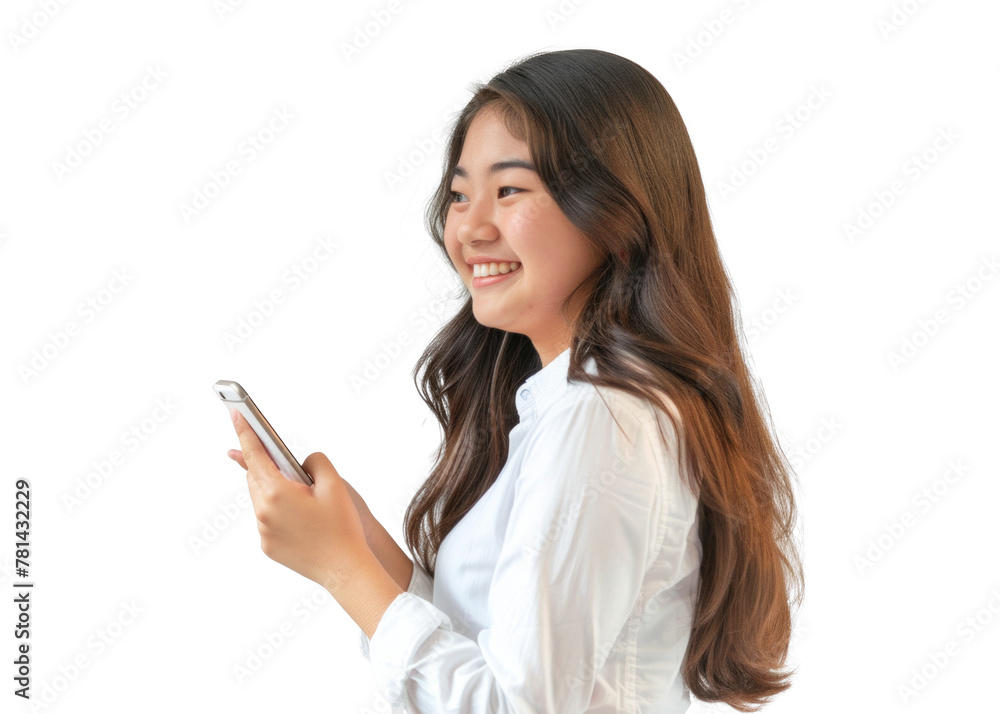 Young Asian Woman Using Smartphone Young Asian Woman Using Smartphone