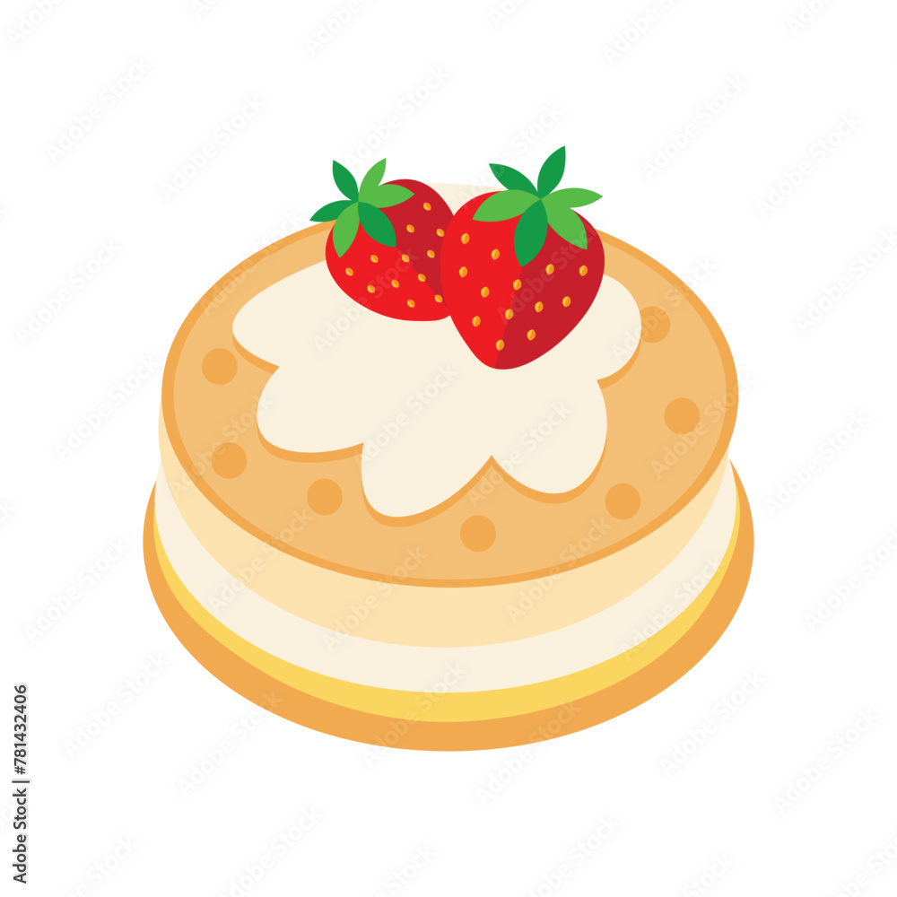 cake with strawberry cake with strawberry