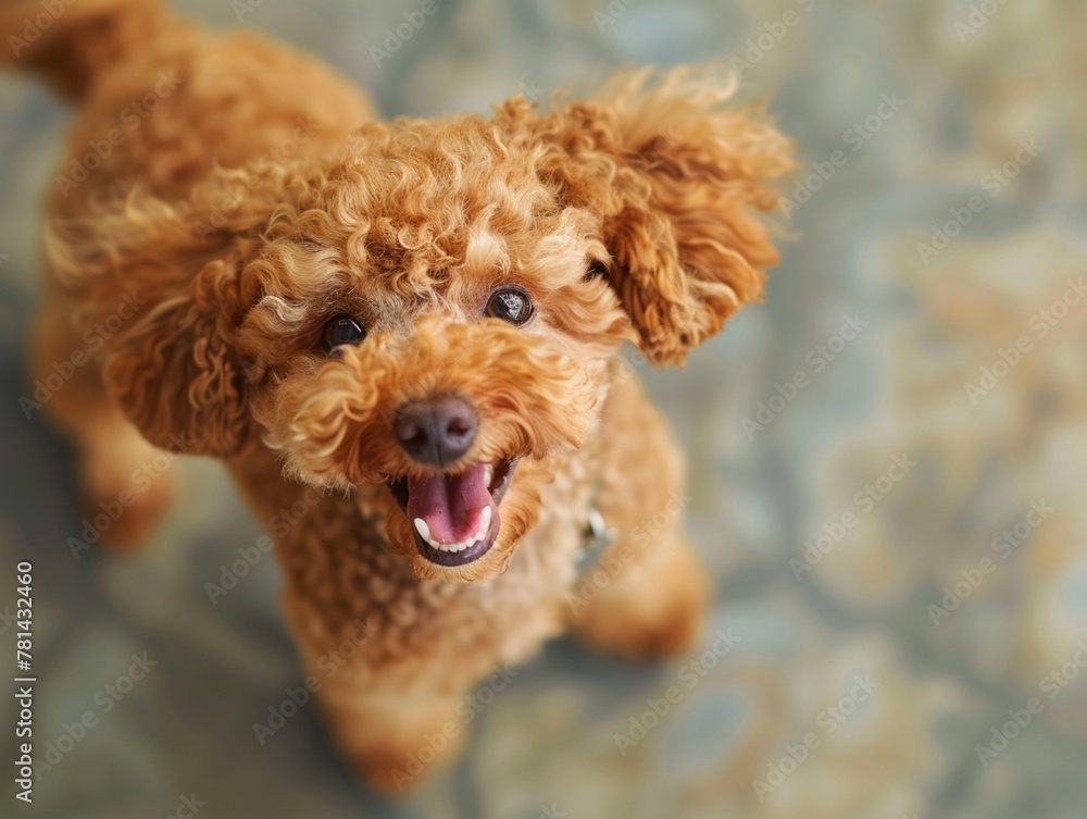 A happy dog, puppy A happy dog, puppy