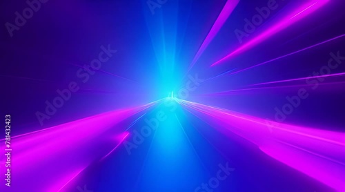 Abstract background of Rounded pink blue neon lines, glowing, seamless loop (ID: 781432423)