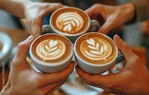friends enjoying a coffee cup