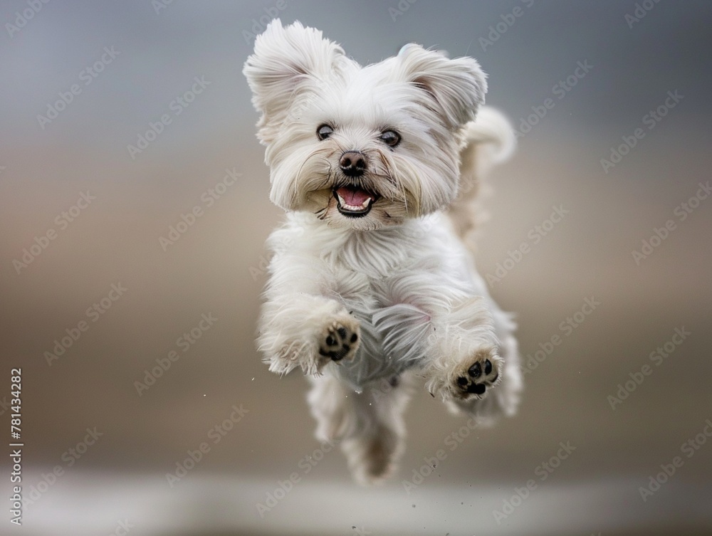 A happy dog, puppy A happy dog, puppy