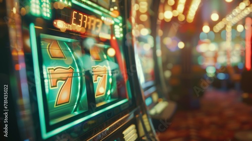 A Vibrant Casino Slot Machine photo