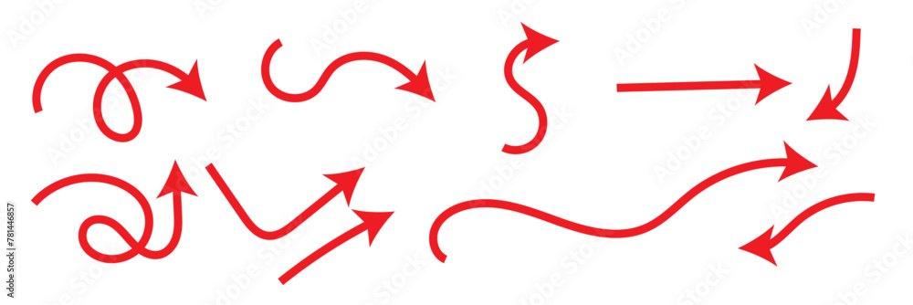 Hand drawn arrows doodle. Handmade sketch symbols set direction mark on a white background. vector illustration graphic design elements. Hand drawn arrows doodle. Handmade sketch symbols set direction mark on a white background. vector illustration graphic design elements.