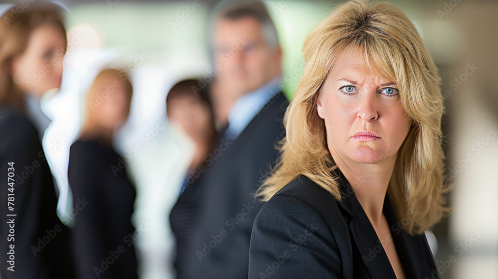 Serious, strict, dedicated business team Serious, strict, dedicated business team