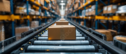 Smart Warehouse: Streamlined Supply Chain via Wireless Tech. Concept Warehouse Management, Supply Chain Optimization, Wireless Technology, Smart Logistics, Inventory Tracking