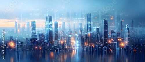 Cybersecure Metropolis: Robotic Oversight & Holographic Alerts. Concept AI Advancements, Data Protection, Cybersecurity Training, Privacy Regulations