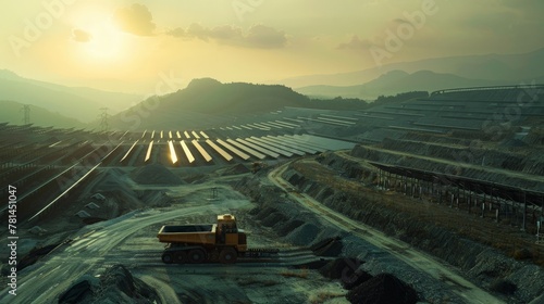 From the depths of coal mines to the vast solar farms stretching under the sun, this journey across energy landscapes reveals the diversity of power generation methods photo