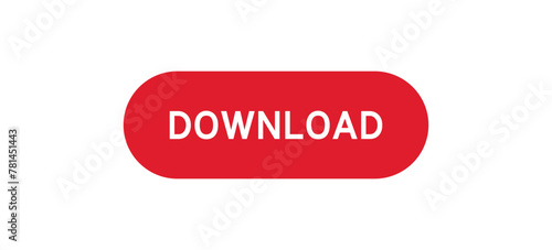 set of download, icon, fill, stroke, black buttons isolated on white background