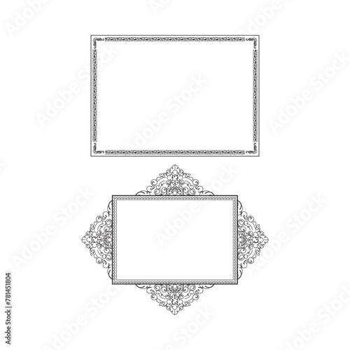 luxury golden certificate frame border corner