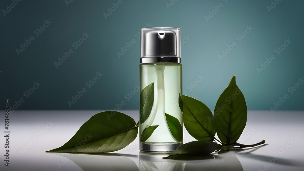 Generative ai illustration with blank space for text beauty product bottle jar container, for him for her advertising Generative ai illustration with blank space for text beauty product bottle jar container, for him for her advertising