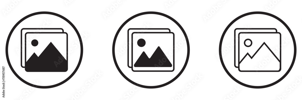 Picture icon vector. photo gallery sign and symbol. image icon. gallery Icon. picture landscape icon symbol vector. on white background. eps10. Picture icon vector. photo gallery sign and symbol. image icon. gallery Icon. picture landscape icon symbol vector. on white background. eps10.
