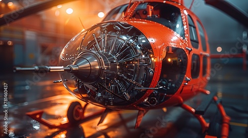 Capture a turbine engine installed on a helicopter